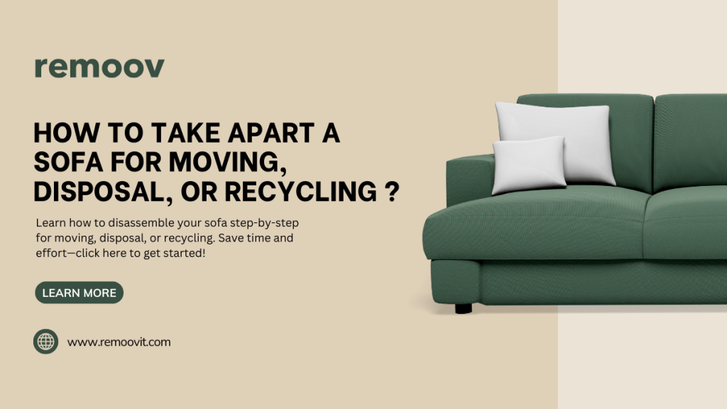 How to Take Apart a Sofa for Moving, Disposal, or Recycling