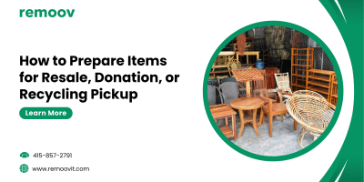 How to Prepare Items for Resale, Donation, or Recycling Pickup